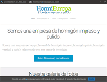 Tablet Screenshot of hormieuropa.com